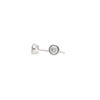 Boucles d'oreilles clous en diamant naturel 1/3 CTTW serties en chaton en or blanc 14 carats | 3,5 MM