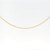 Collier ras-du-cou câble chaîne corde fine 14 carats or jaune massif 1-1,5MM 15-18"