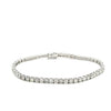 Bracelet de tennis en diamants ronds de 7,37 carats TW en or blanc 18K