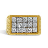 Anciens Bague en or et diamant en grappe pour homme