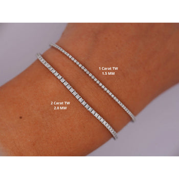 1-10 Carat Diamond Tennis Bracelet 14K Gold 4-Prong for Women – Assay Jewelers