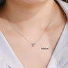 1-2 Carat Round Lab Diamond Floating Solitaire Pendant Necklace