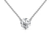 1-2 Carat Round Lab Diamond Floating Solitaire Pendant Necklace