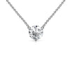 1-2 Carat Round Lab Diamond Floating Solitaire Pendant Necklace