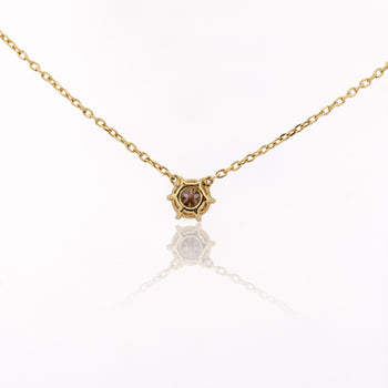 1 Carat Brown Diamond 18K Gold Solitaire Pendant Necklace – Assay Jewelers