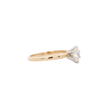 Bague solitaire en diamant marquise de 1/2 carat en or 14K bicolore – Assay Jewelers