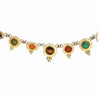 14K Gold Multi-Gemstone 24 Inch Necklace Cats-Eye
