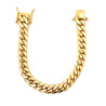 14K Solid Gold Miami Cuban Link Chain Bracelet 4-21.5MM 6-10"