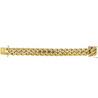 14K Solid Gold Miami Cuban Link Chain Bracelet 4-21.5MM 6-10"