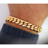 14K Solid Gold Miami Cuban Link Chain Bracelet 4-21.5MM 6-10"