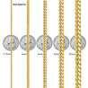 14K Solid Gold Miami Cuban Link Chain Bracelet 4-21.5MM 6-10"