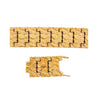 14K Solid Yellow Gold Nugget Link Mens Bracelet