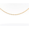 14K Solid Yellow Gold Thin 1-1.5MM Rope Chain Cable Choker Necklace 15-18"