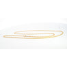 14K Solid Yellow Gold Thin 1-1.5MM Rope Chain Cable Choker Necklace 15-18"