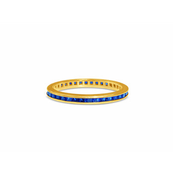 14k Gold Thin Blue Sapphire Band – Assay Jewelers
