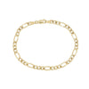 14k Yellow Gold Figaro Chain Bracelet 8 Inches, 4MM