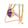 155.48 Carat No-Heat Purple Star Ruby 18K Gold Bezel Pendant Necklace