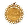 1924 Lady Liberty USA 20 Dollar Coin Bezel in 14K Yellow Gold Pendant