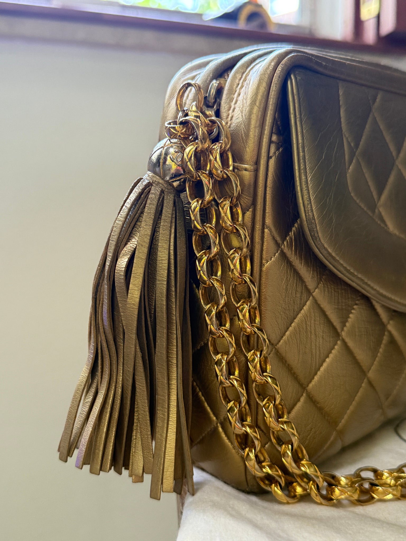 1990s Chanel Bijoux Tassel Camera Bag