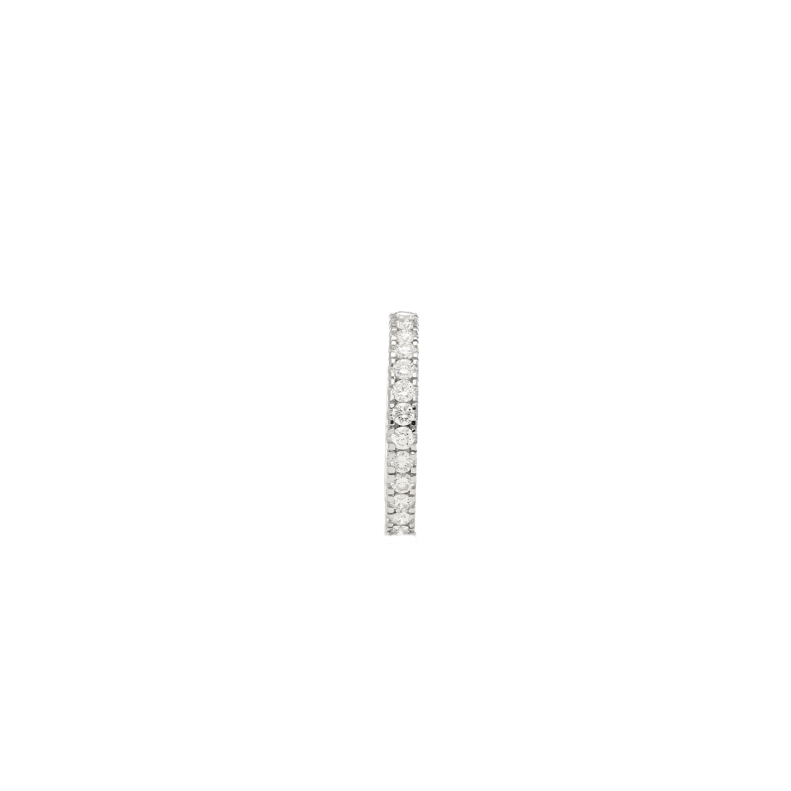 1.14 CTTW Natural Round Diamond Wedding Band Ring in 18K White Gold Size 7