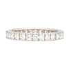 Bague alliance en diamants ronds naturels 1,14 CTTW en or blanc 18K taille 7