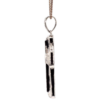 1.2 Carat Sapphire and Diamond Pave Cluster Cross Pendant White Gold Necklace – Assay Jewelers