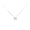 1.21 Carat Cushion-Cut Lab Grown Diamond Solitaire Pendant Necklace in 14K White Gold 16 Inch Chain