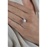 1.60 Carat Princess Cut Lab Grown Diamond Engagement Ring in 18K Rope Style Shank and Diamond Halo