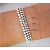 2-10 Carat Natural Diamond 3-Prong 14k Tennis Bracelet