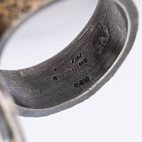 Bague en or 22K avec pièce antique de l’Empire byzantin Justinien I