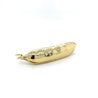 22K Yellow Solid Gold Pearl Edamame Pearl Pendant
