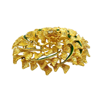 22k & 18K Yellow Gold Floral Motif Diamond Pin/brooch and Pendant – Assay Jewelers