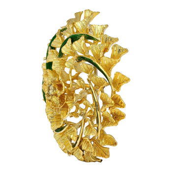 22k & 18K Yellow Gold Floral Motif Diamond Pin/brooch and Pendant – Assay Jewelers