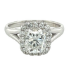 2.14 Carat Lab Grown Radiant Cut Diamond Split Shank Engagement Ring