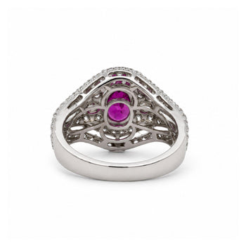 2.40 Carat No Heat Purple Sapphire & Diamond Gold Cocktail Ring – Assay Jewelers