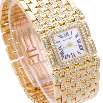 Cartier Panthère Ruban WG3009TA Factory Diamond 18K Gold Full Set Watch – Assay Jewelers