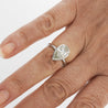 3.09 Carat Diamond Pear-Cut Bezel Set White Gold Solitaire Engagement Ring