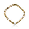 3.1 Carat Diamond Trillion In 14K Gold Cuban Chain Choker Necklace