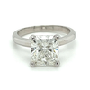 3.20 Carat Radiant Cut Lab Grown Diamond Solitaire Ring