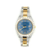 Rolex DateJust 42mm pour hommes 2 tons avec lunette/bracelet en diamants
