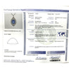 45 Carat Star Sapphire Ceylon No Heat Blue Art Deco Pendant