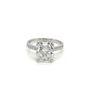 4.15 Carat Elongated Radiant Cut Lab Grown Diamond Ring | IGI Certified G/VS1