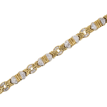 4.6 Carat Diamond Multi-Shape Link 18K Gold Unisex Bracelet – Assay Jewelers