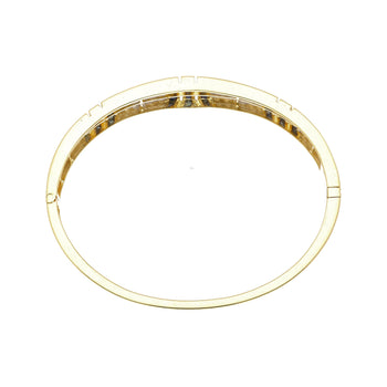 5.09 Carat Blue Sapphire and Diamond Bangle Bracelet in 18k Yellow Gold – Assay Jewelers