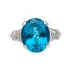 5,87 Karat Apatit und Diamant Platin Cocktail Ring