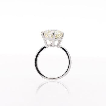 6.29 Carat Diamond 6-Prong Crown Basket Setting 14K White Gold Engagement Ring – Assay Jewelers