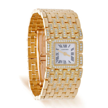 Cartier Panthère Ruban WG3009TA Factory Diamond 18K Gold Full Set Watch – Assay Jewelers