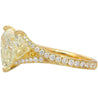 7.29ctHeart Cut K/I1 Diamond Vintage 18K Engagement Ring