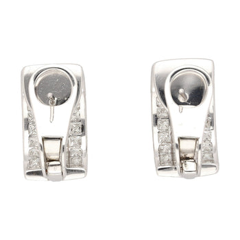 8.82 CTTW Princess Cut Natural Diamond Clip On Earrings in 18K White Gold – Assay Jewelers