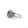 AGL Cert. 12 Carat Colombian Emerald Art Deco Antique Platinum Ring